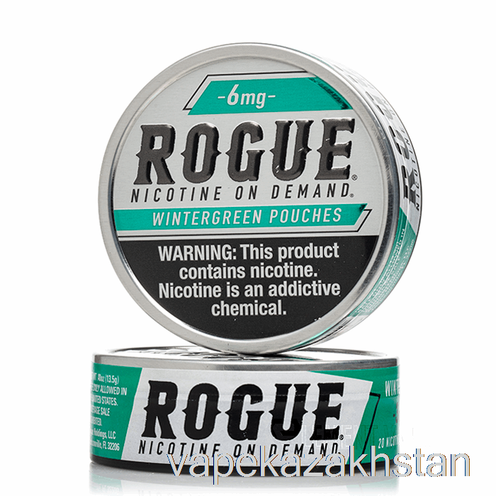 Vape Disposable ROGUE Nicotine Pouches - WINTERGREEN 6mg (5-PACK)